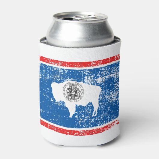 Wyoming Flag  Blikjeskoeler (Blikje Voorkant)