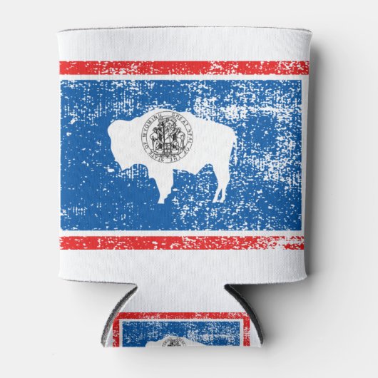 Wyoming Flag Blikjeskoeler (Voorkant)