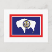 WYOMING FLAG BRIEFKAART (Voorkant)
