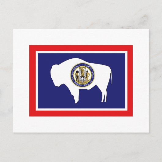 WYOMING FLAG BRIEFKAART (Voorkant)