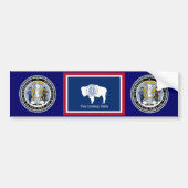 Wyoming Flag Bumpersticker (Voorkant)