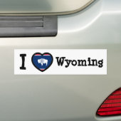Wyoming Flag Bumpersticker (Op auto)