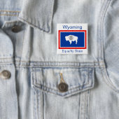 Wyoming Flag Button (In situ)
