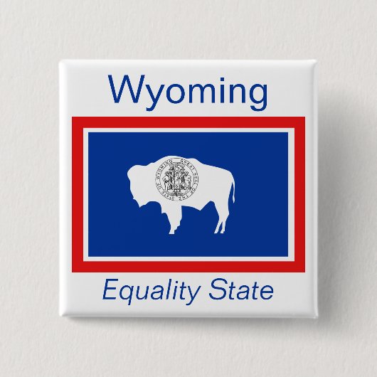 Wyoming Flag Button (Voorkant)