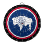Wyoming Flag Dartboard & Wyoming/USA game board Dartbord (Voorkant)