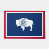 Wyoming Flag Deurmat (Voorkant)