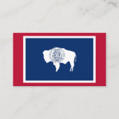 Wyoming Flag Elegant Visitekaartjes/VS Visitekaartje (Voorkant)