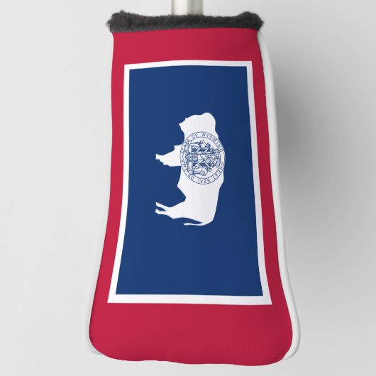 Wyoming Flag Golfheadcover (Draai 90)