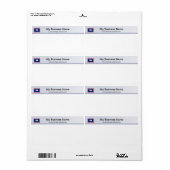 Wyoming Flag Header Verzendlabel (Full Sheet)