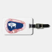 Wyoming Flag Klim Carabiner Bagagelabel (Voorkant horizontaal)