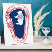 Wyoming Flag Klim Carabiner Fotoplaat (Zijkant)