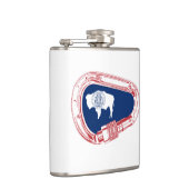 Wyoming Flag Klim Carabiner Heupfles (Rechts)