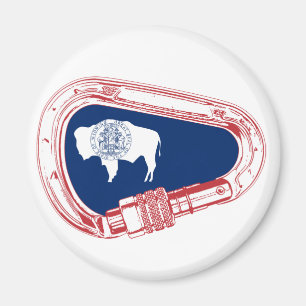 Wyoming Flag Klim Carabiner Magneet