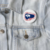 Wyoming Flag Klim Carabiner Ronde Button 5,7 Cm (In situ)