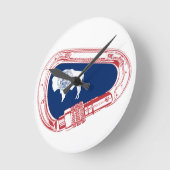 Wyoming Flag Klim Carabiner Ronde Klok (Hoek)