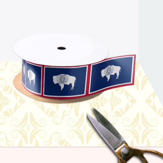 Wyoming Flag lint, Verenigde Staten, Wyoming mode  Satijnen Lint