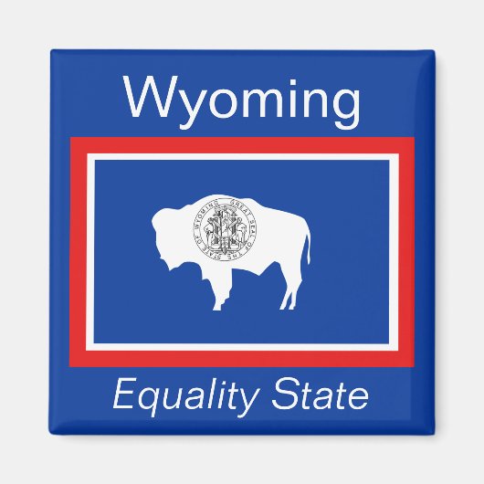 Wyoming Flag Magnet (Voorkant)