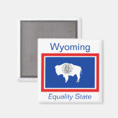 Wyoming Flag Magnet (Voorkant / Achterkant)