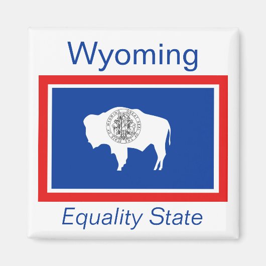Wyoming Flag Magnet (Voorkant)