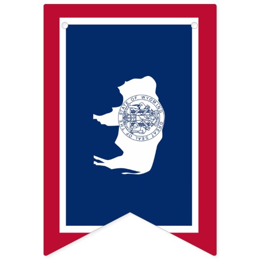 Wyoming Flag Party, bunting Banners / bruiloft (Tweede vlag)