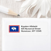 Wyoming Flag Return Address Label (Insitu)