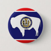 WYOMING FLAG RONDE BUTTON 5,7 CM (Voorkant)