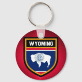 Wyoming Flag Sleutelhanger (Voorkant)