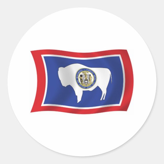 Wyoming Flag Sticker (Voorkant)