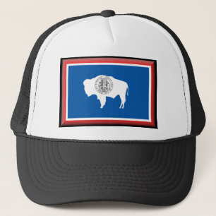 Wyoming Flag Trucker Pet