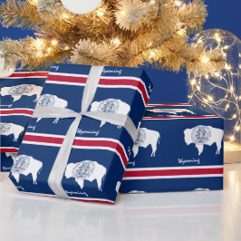 Wyoming Flag & Wyoming giften Amerika/sportliefheb Cadeaupapier