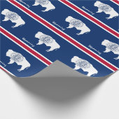 Wyoming Flag & Wyoming giften Amerika/sportliefheb Cadeaupapier (Hoek)