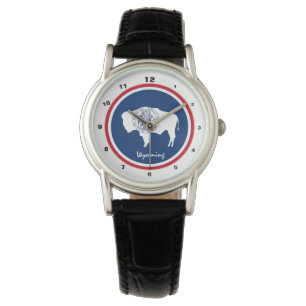 Wyoming Flag & Wyoming mode USA /design horloge