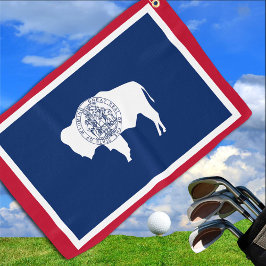 Wyoming Flag & Wyoming State Verenigde Staten golf Golfhanddoek