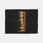 Wyoming Forest Sunset Trees Cabin Theme Souvenir Fleece Deken (Voorkant (Horizontaal))
