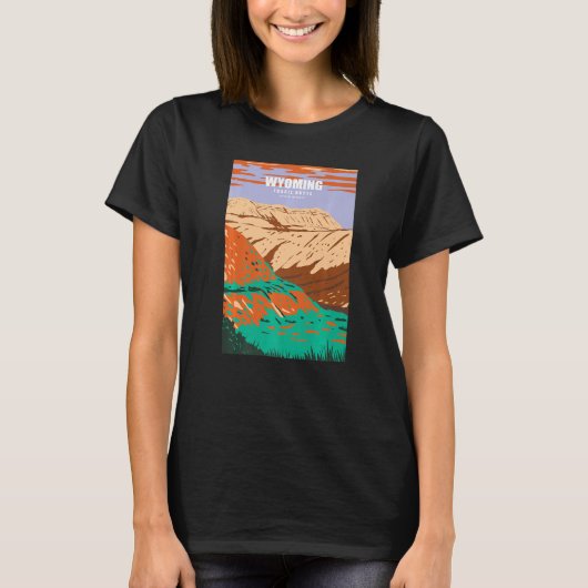 Wyoming Fossil Butte National Monument Adventure C T-shirt (Voorkant)