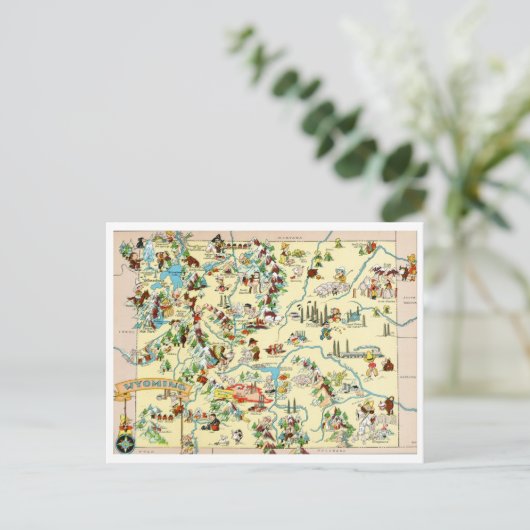 Wyoming Funny Briefkaart (Staand voorkant)