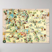 Wyoming Funny  Map Poster (Voorkant)