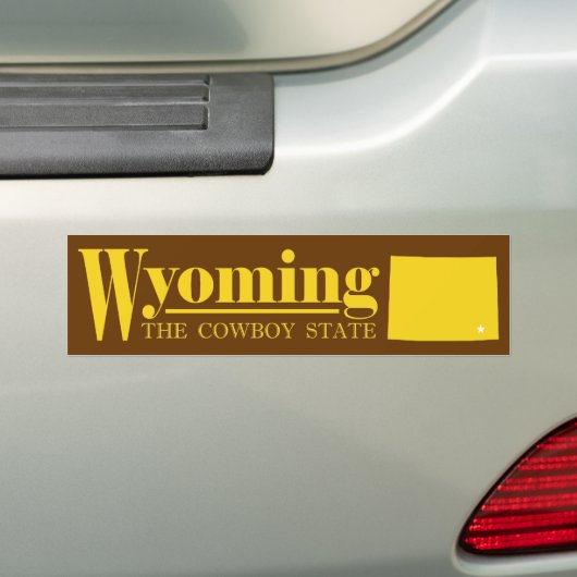 Wyoming Gold Bumpersticker (Op auto)