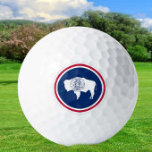 Wyoming Golf Balls, staatsvlag/patriotten Golfballen