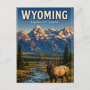 Wyoming Grand Teton Berg Wilderness Briefkaart