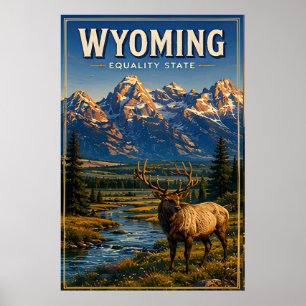 Wyoming Grand Teton Berg Wilderness Poster