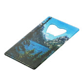 Wyoming Grand Teton Mountains Abstract Creditkaart Flessenopener (Achterkant Gekanteld)