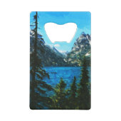 Wyoming Grand Teton Mountains Abstract Creditkaart Flessenopener (Achterkant)