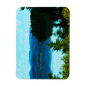 Wyoming Grand Teton Mountains Abstract Magneet (Verticaal)