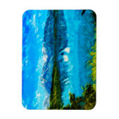 Wyoming Grand Teton Mountains Abstract Magneet (Verticaal)