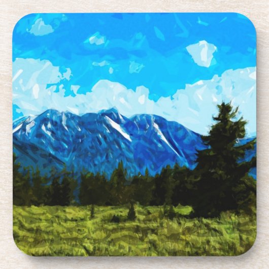 Wyoming Grand Teton Mountains Abstract Onderzetter (Voorkant)