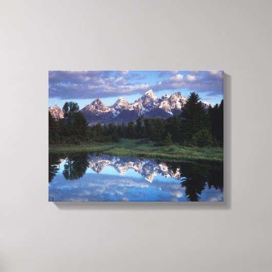 Wyoming, Grand Teton National Park 4 Canvas Afdruk (Voorkant)