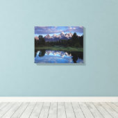 Wyoming, Grand Teton National Park 4 Canvas Afdruk (Insitu (Houten vloer))