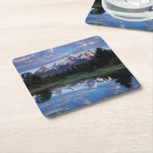 Wyoming, Grand Teton National Park 4 Kartonnen Onderzetters (Schuin)