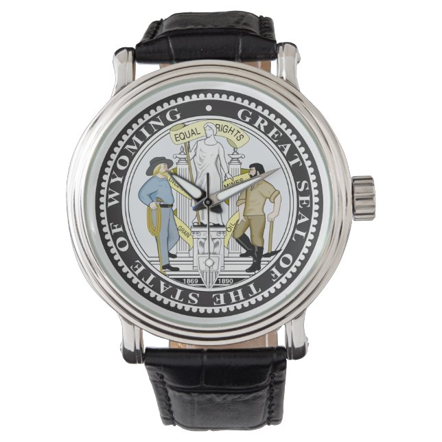 Wyoming Great Seal Horloge (Voorkant)